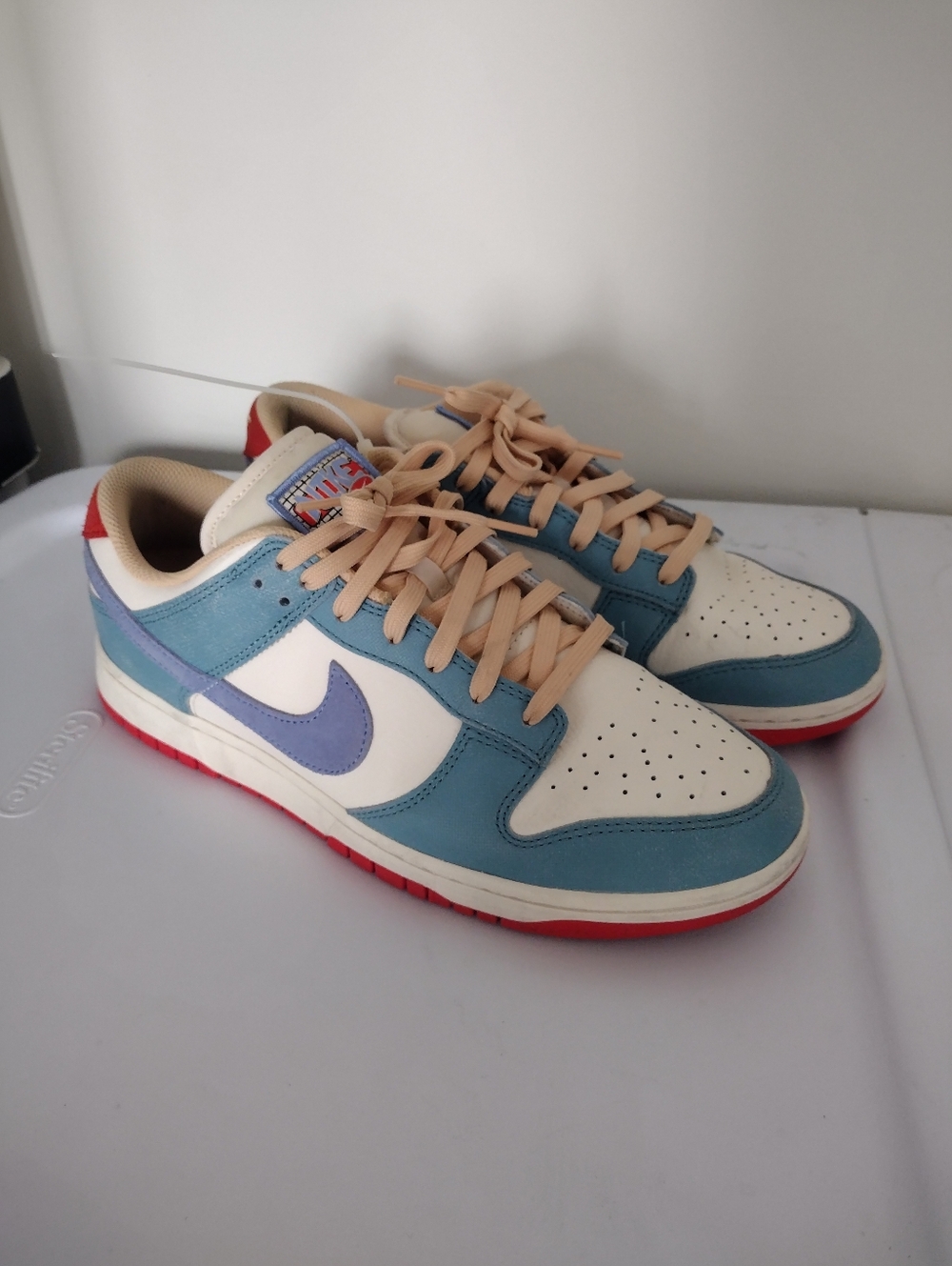 Nike Dunk Low Premium Denim Turquois Sneakers size 10